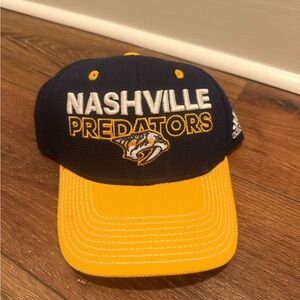 Adidas Stretch fit NHL Brand Nashville Predators Cap- fits L/XL New w/o tags